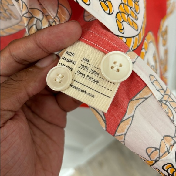 Bode Rodeo Slogans Long Sleeve Work Chore Shirt button Down Western Cowboy M - Picture 3 of 7